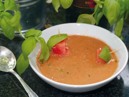 Hauptgericht Wassermelonen Gazpacho