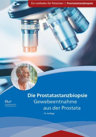 Titelbild Broschüre zur Prostatastanzbiopsie